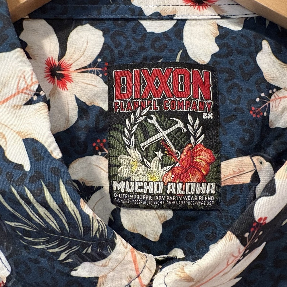 Dixxon Flannel Co Mucho Aloha Shirt Short Sleeve Party Shirt Size 3XL - Picture 2 of 9